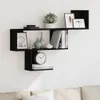 vidaXL Wandregal Schwarz Eichen-Optik 100x15x70 cm Produktbild-Vorschau 2