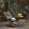SoBuy OGS28-BR Chaise longue de jardin résistante aux Voir les images du produit 3