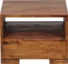Wohnling Sheesham Massivholz Nachtkonsole mit Schublade und Produktbild-Vorschau 11