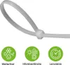 Offgridtec Kabelbinder 1000 Stk. weiß Nylon UV-Beständig Produktbild-Vorschau 3