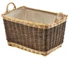 A rectangular wicker basket with handles and a fabric lining, presented on a white background. Náhľad obrázku produktu