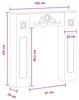 Obložení krbové vložky vidaXL, dekor Artisan Oak, 102 x 20 Náhled obrázku produktu 8