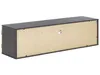 BELIANI TV-Möbel Lowboard Heller Holzfarbton/ Schwarz aus Produktbild-Vorschau 8