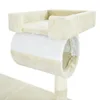 Arbre à chat beige / blanc Sisal 141cm Arbre d’escalade Voir les images du produit 5