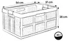 keeeper Profi-Klappbox mit Soft-Touch Griffen, 54 x 37 x 28 Produktbild-Vorschau 1