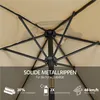Yaheetech Sonnenschirm Gartenschirm mit Kurbel ø 269 cm, UV Produktbild-Vorschau 8