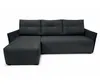 AX LIVING Ecksofa Damascus Schwarz mit Schlaffunktion Produktbild-Vorschau 2