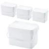 4 x AUER 20 Liter Eimer mit Deckel 39 x 29 x 25 cm Weiß Produktbild-Vorschau 1