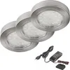 SSC-LUXon 3er Set LED Unterbau-Leuchte Edelstahl gebürstet Produktbild-Vorschau 1