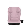 A pink child car seat with a black base and a black cup holder on the side, shown from the front. Náhled obrázku produktu