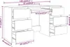 vidaXL Bureau gris Sonoma 140x50x77 cm Bois composite Voir les images du produit 8