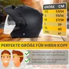 Jethelm Motorradhelm Halbschalenhelm mit Doppelvisier Produktbild-Vorschau 7