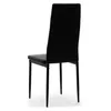 A black dining chair viewed from the back. Podgląd zdjęcia produktu