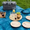 Zagatto Pikniková Deka 200x200cm s Rukojetí Mořský Vzor Náhled obrázku produktu 5