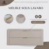 Rodan | Armoire salle bain 120 cm | Beige Mat - Bois | Voir les images du produit 2
