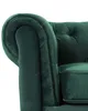BELIANI Kreslo chesterfield zelené zamatové čalúnené nízke Náhľad obrázku produktu 8