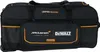 A black and orange tool bag with wheels. Produktbild-Vorschau
