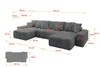 ALTDECOR Ecksofa in U-Form mit Schlaffunktion und Produktbild-Vorschau 6