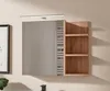 Armadietto Bagno Rovere Sonoma con Specchio e Luce LED Anteprima dell’immagine prodotto 1