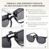 GKA polarisierte Sonnenbrille Aufsatz Clip on grau Produktbild-Vorschau 2