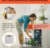 A woman is loading a dishwasher in a kitchen, with a graphic overlay describing a multi-layer aluminum filter. Náhľad obrázku produktu