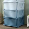 HOMCOM detská komoda so štyrmi policami a úložnými boxmi Náhľad obrázku produktu 9