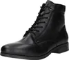 A black leather lace-up boot on a white background. Náhled obrázku produktu