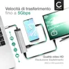 CELLONIC Multi HUB USB-C con 4 porte: 1x HDMI 4K@30hz, 1x Anteprima dell’immagine prodotto 5