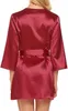 Satin-Set - Damenunterwäsche - Bademantel mit Spitze - Produktbild-Vorschau 2