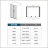 doppeltür B.80 x H.195cm Duschkabine Duschabtrennung Produktbild-Vorschau 3