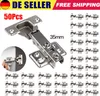 50Tlg Topfband Topfbänder 110° Eckanschlag Kreuzplatte Produktbild-Vorschau 1