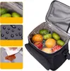 Torba termiczna na ramię lunch box 9 l czarna na jedzenie Podgląd zdjęcia produktu 4