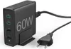 hama 4v1 USB nabíjacia stanica čierna 1,2 m, 60 W Náhľad obrázku produktu 1