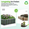 KING BIRD Hochbeet Metall 174x90x30cm,Pflanzkübel Produktbild-Vorschau 5