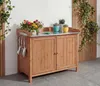 Mobile da giardino con piano di lavoro HWC-L69, tavolo per Anteprima dell’immagine prodotto 11