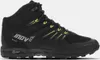 A single black hiking boot with yellow accents against a white background. Produktbild-Vorschau
