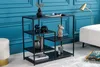 Elegantes Regal ACERO 90cm schwarz Metall Konsole Produktbild-Vorschau 2