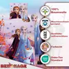 Product marketing image showing Frozen characters and feature icons. Produktbild-Vorschau