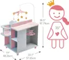 Olivia's Little World gepunktete Prinzessin Wickelkommode Produktbild-Vorschau 3