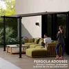 Outsunny Pergola jardin extérieur en aluminium 3 x 3 m Voir les images du produit 9
