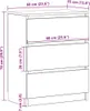 vidaXL Sideboard Schwarz 60x35x76 cm Holzwerkstoff Produktbild-Vorschau 7
