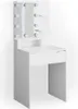 A white vanity table with a mirror and LED lights. Náhľad obrázku produktu