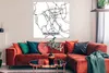 MuchoWow® Poster Hildesheim - Stadtplan - Karte 100x100 cm Produktbild-Vorschau 2