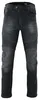 Vorderansicht der BULLDT Herren Motorradjeans Schwarz mit Reißverschluss, Knopfverschluss, Stretch Stoff und Protektoren für Hüfte und Knie die Komfort und Sicherheit bieten jetzt kaufen Produktbild-Vorschau