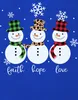 Faith hope love schneemann - Weihnachten Weihnachtsgeschenk Produktbild-Vorschau 3