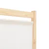 A close-up view of a wooden frame and fabric material, likely part of a room divider. Anteprima dell’immagine prodotto