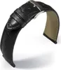 Barington Kroko-Print Uhrenarmband XL Kalbleder schwarz Produktbild-Vorschau 1