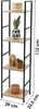 Urban Living COLORADO 4-Etagen Regal 29 x 23,5 H 112 cm Produktbild-Vorschau 3