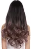 WIG ME UP Perücke lang Pony wellig Balayage Braun Rosa Produktbild-Vorschau 3