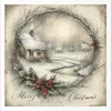 Set di carta di riso - bambini, Natale, paesaggio invernale Anteprima dell’immagine prodotto 9